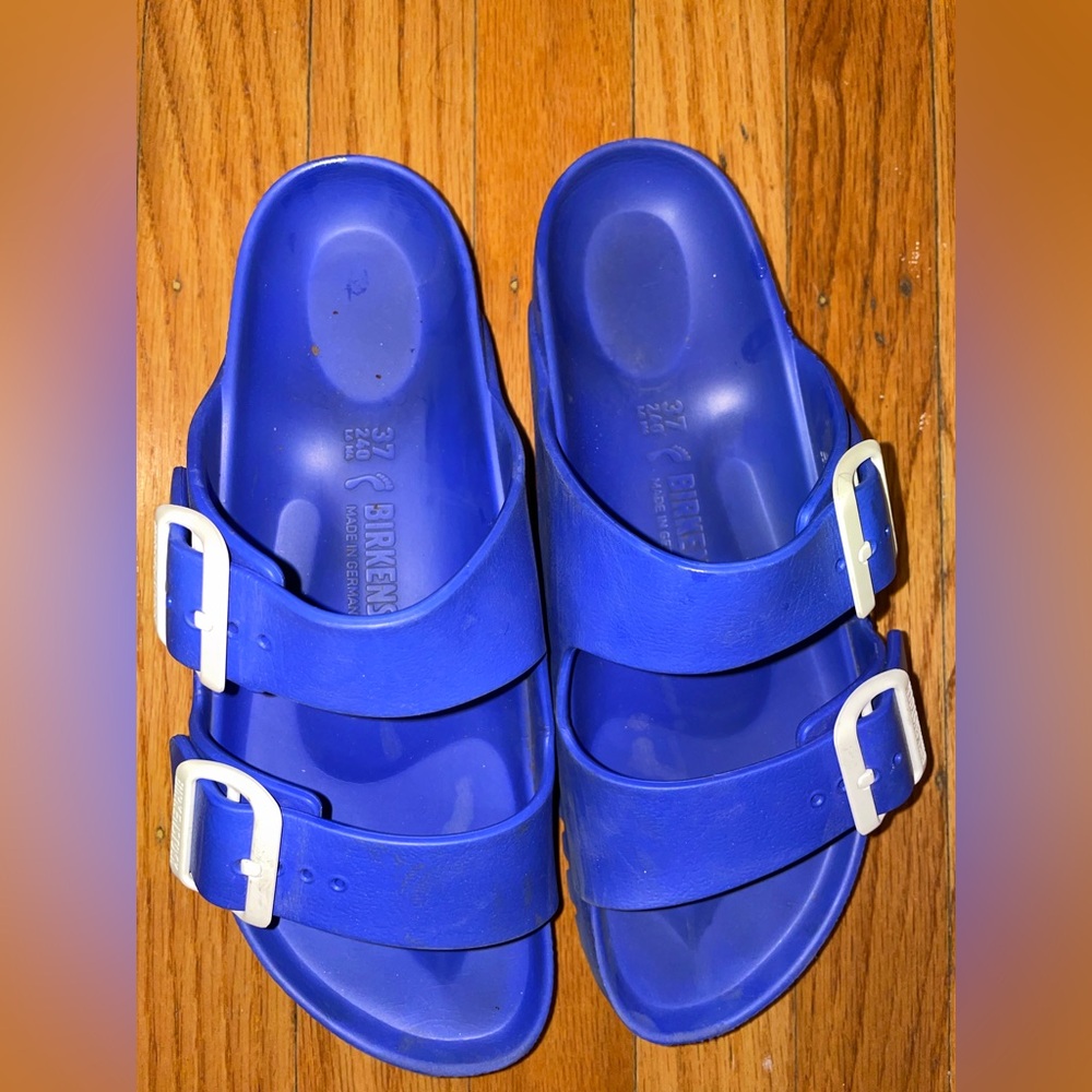 Birkenstock Arizona Blue Sandals Adjustable  Straps